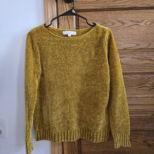 Loft Chenille Boat Neck Sweater - S